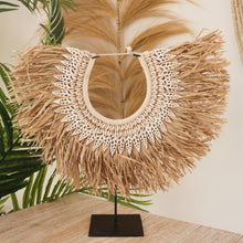 Load image into Gallery viewer, Amed Raffia &amp; Shell Decor Tribal Necklace or Wall Hanging (Copy)