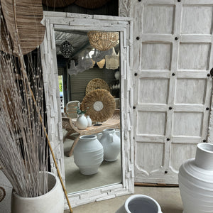 Bricked timber mirror