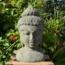 Load image into Gallery viewer, Hand Carved Volcanic Stone Budha Head Feature