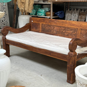 Rustic Teak Balinese Daybed - Unique Imports