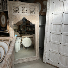 Load image into Gallery viewer, Hand Carved Balinese Floor Mirror