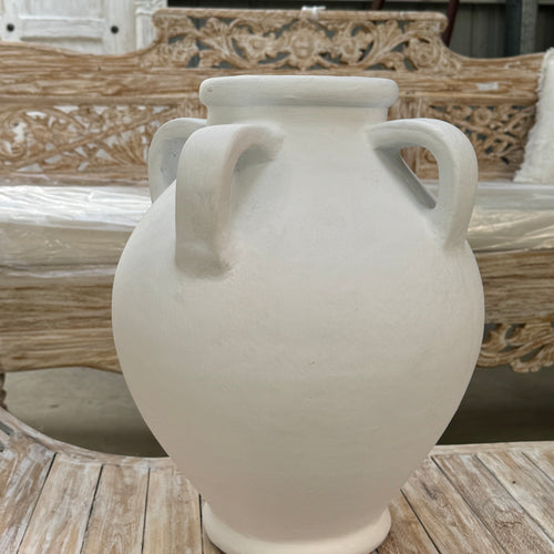 Matt White Hydria Vase