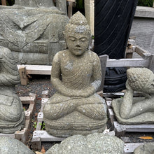 Load image into Gallery viewer, Carved Volcanic Rock Lecture/Education Budha Statue 60cm