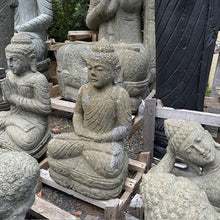 Load image into Gallery viewer, Carved Volcanic Rock Lecture/Education Budha Statue 60cm