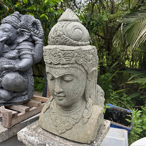 Volcanic stone Hand Carved Budha Head