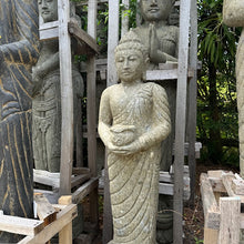 Load image into Gallery viewer, Hand Carved Volcanic Stone Offerings Budha 105cm