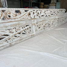 Load image into Gallery viewer, PRE ORDER- Hand Carved Balinese White wash Daybed