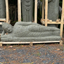 Load image into Gallery viewer, Volcanic rock Reclining Budha statue. - Unique Imports