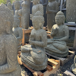 Hand Carved Volcanic Rock Budha Circle Of Life