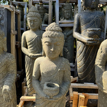 Load image into Gallery viewer, Hand Carved Volcanic Stone Offerings Budha