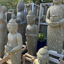 Load image into Gallery viewer, Hand Carved Volcanic Stone Respect  Budha