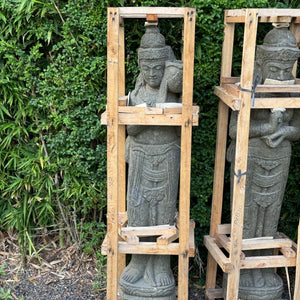 Hand Carved Volcanic Stone Standing Budha