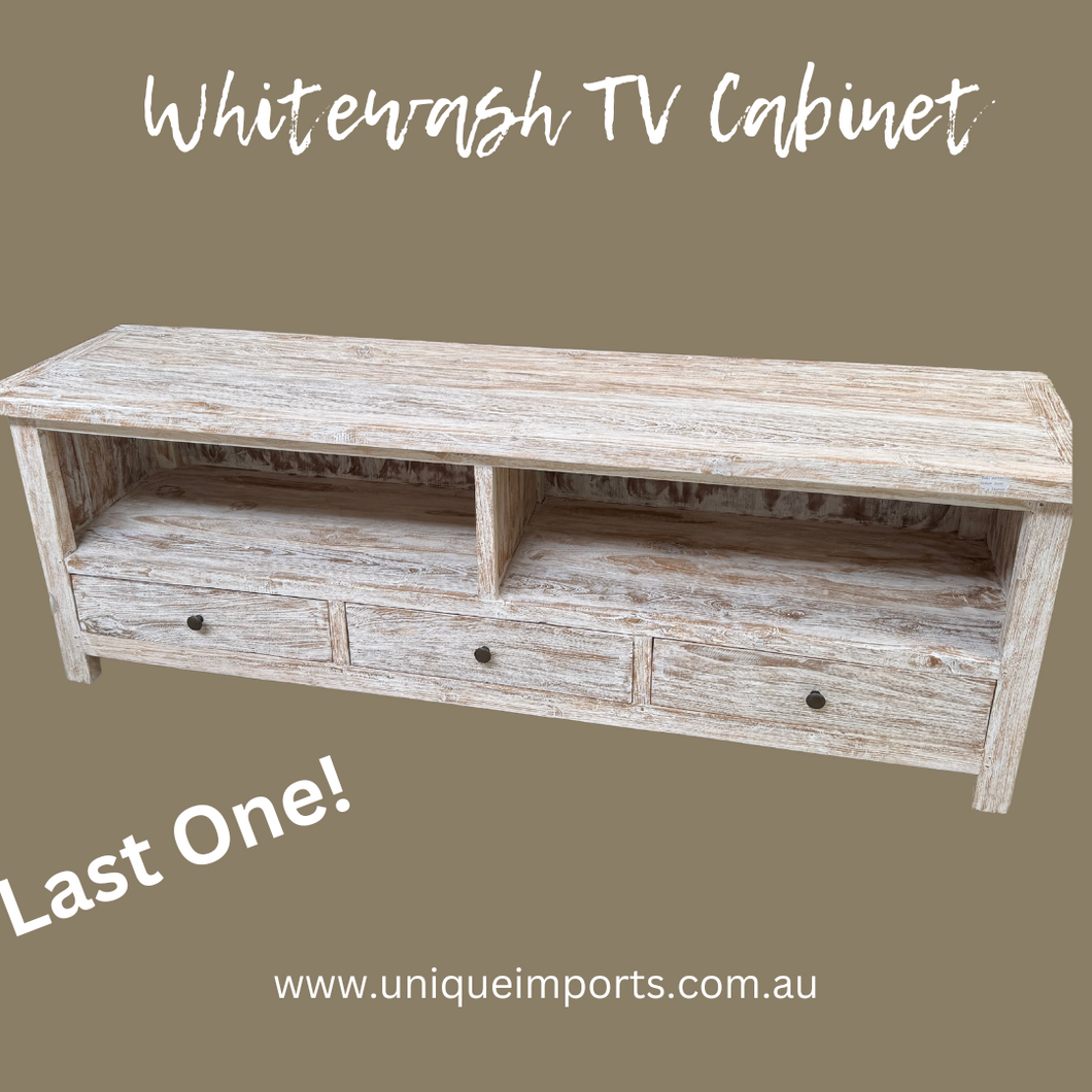 Whitewash Tv Console