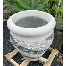 Load image into Gallery viewer, Balinese white &amp; Greys stone pots - Unique Imports