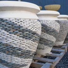 Load image into Gallery viewer, Balinese white &amp; Greys stone pots - Unique Imports