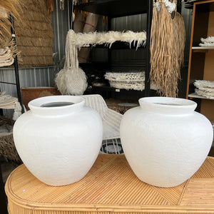 White Terracotta Pot