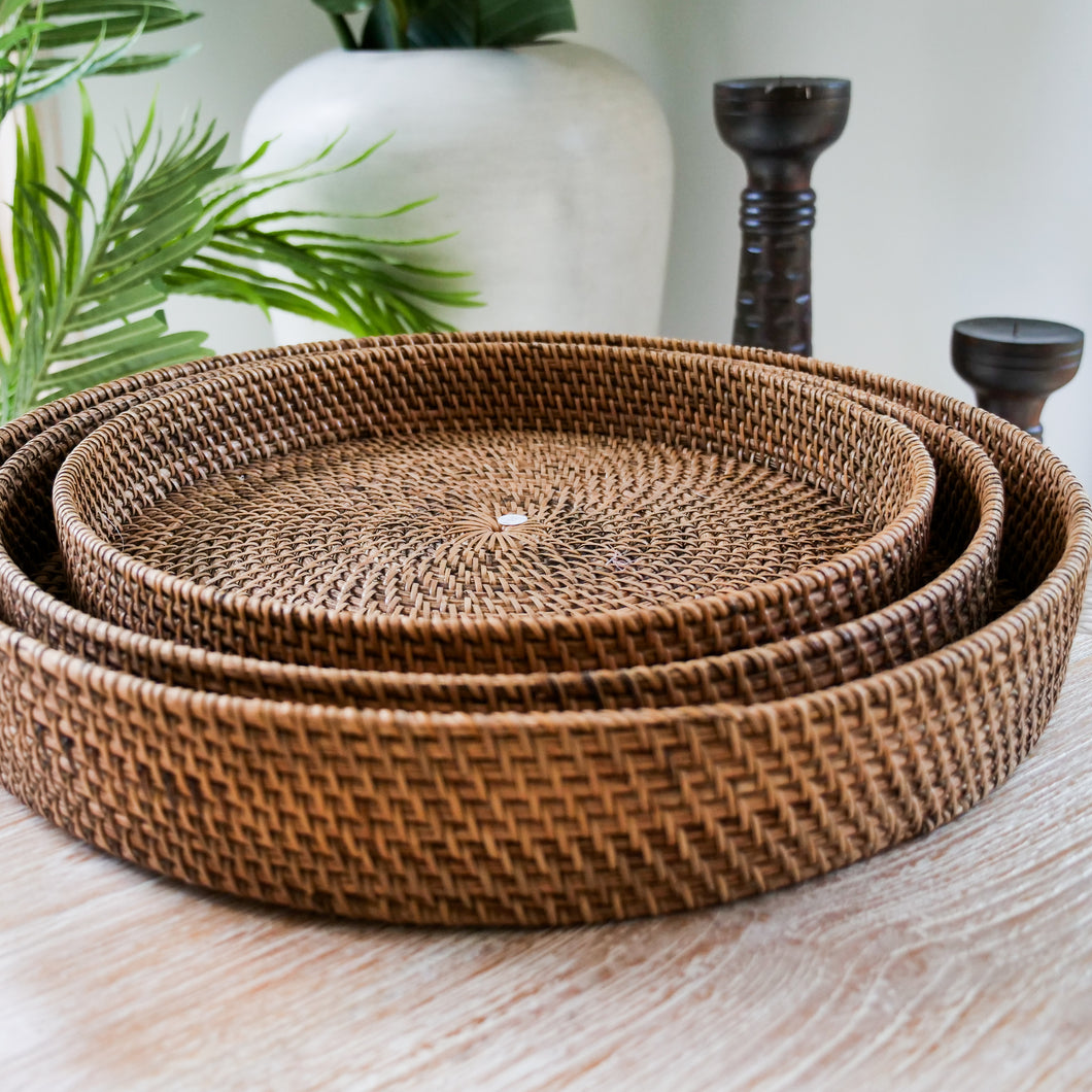 Rattan trays - Unique Imports