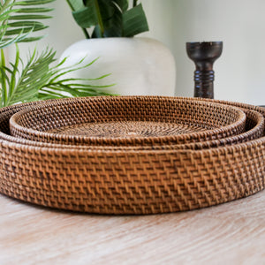 Rattan trays - Unique Imports