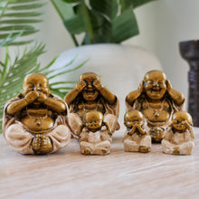 Load image into Gallery viewer, Resin See Hear Speak No Evil Budha! - Unique Imports